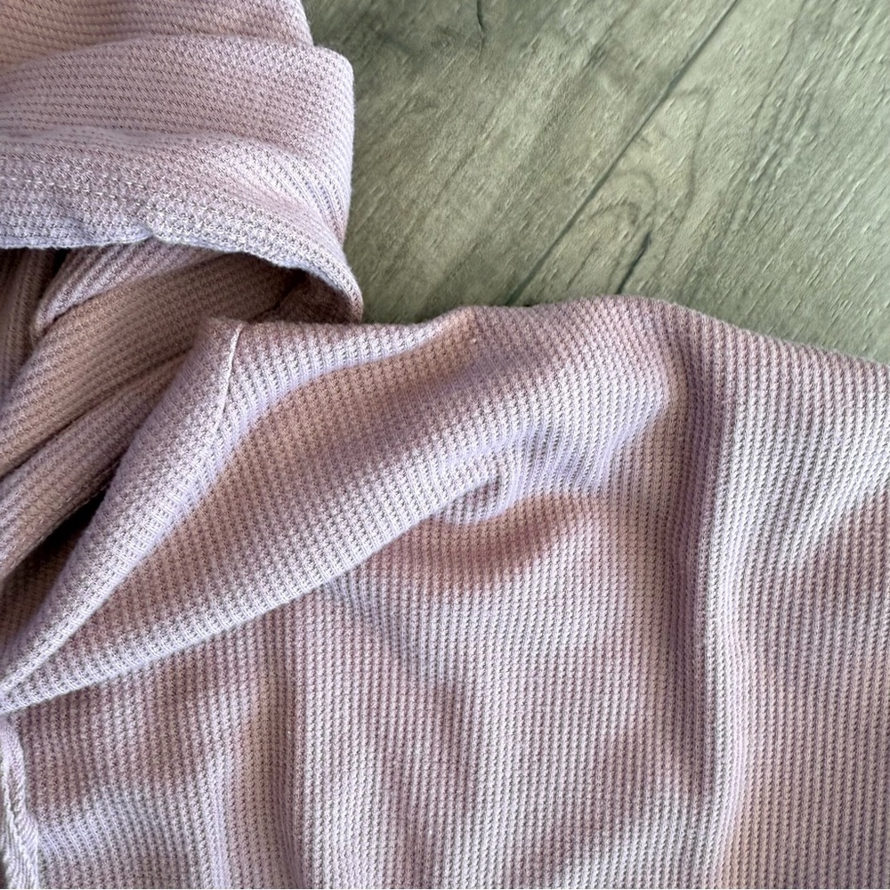 Bobeau Pink thermal pajama shorts set with hoodie size 1X Stitch fix - Picture 5 of 7